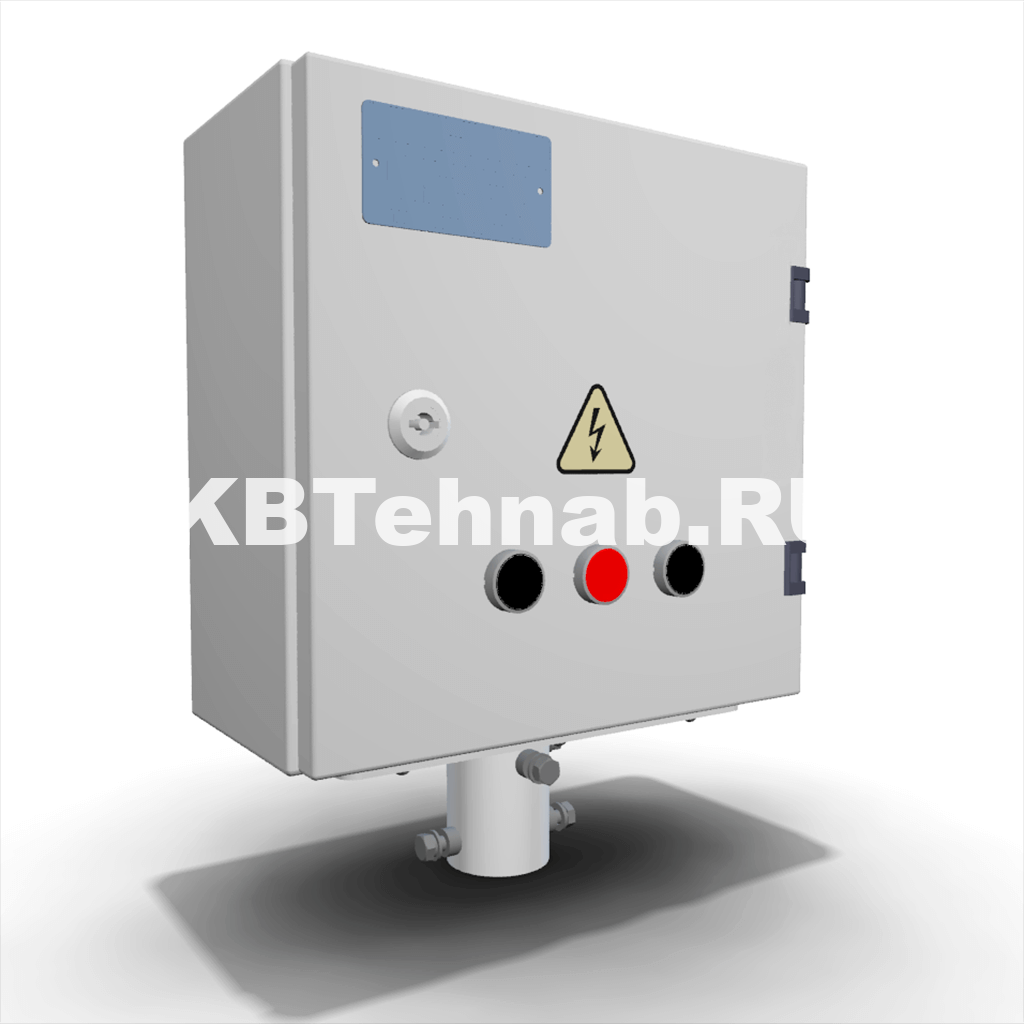 Блок (ящик) электроприводов задвижек МБА-БЭЗ с кнопками управления с установкой на трубе