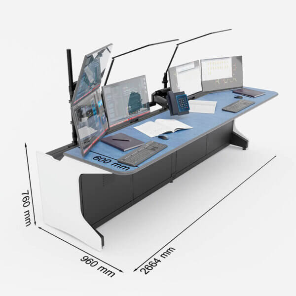 Диспетчерский стол для двух операторов TS-RDM-PG52-KBT