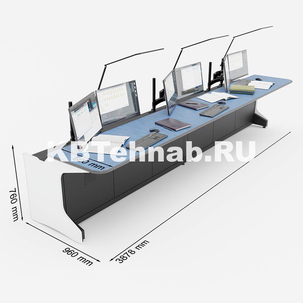 Диспетчерский стол для трех операторов TS-RDM-PG53-KBT
