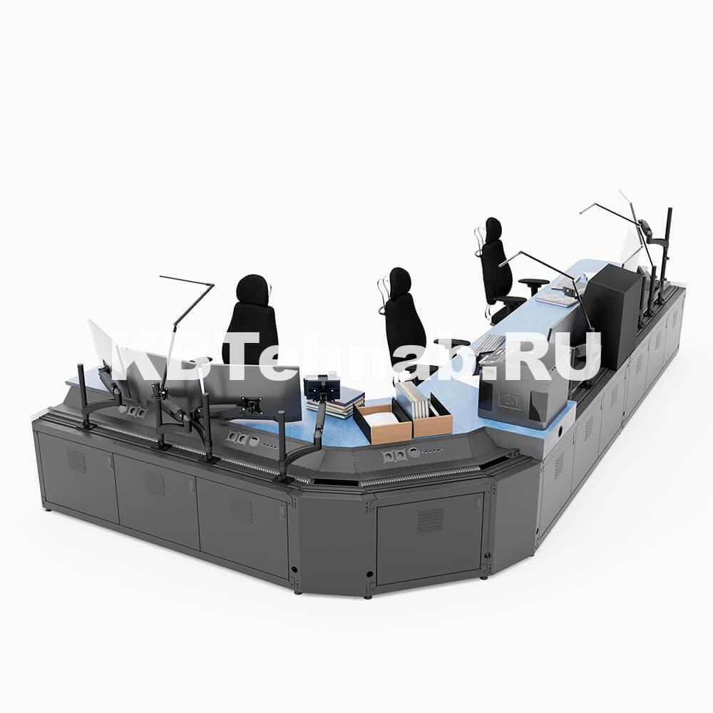 Г-образный диспетчерский стол для трех операторов TS-RDM-PG58-KBT